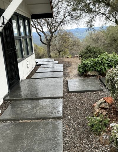 Residential Hardscaping Project Featuring Custom Concrete and Pavers